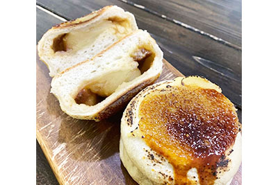 おすすめの焦がしキャラメルとスイートポテトあんベーグル